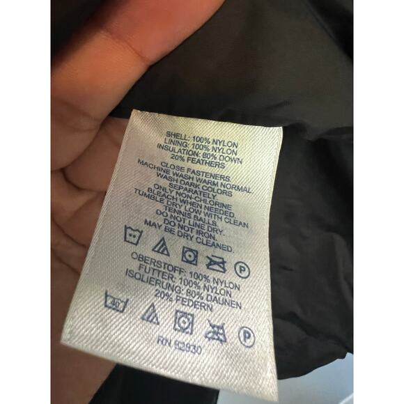 Lands End Black Womens Puffer Jacket Size Petite Large - Picture 3 of 4